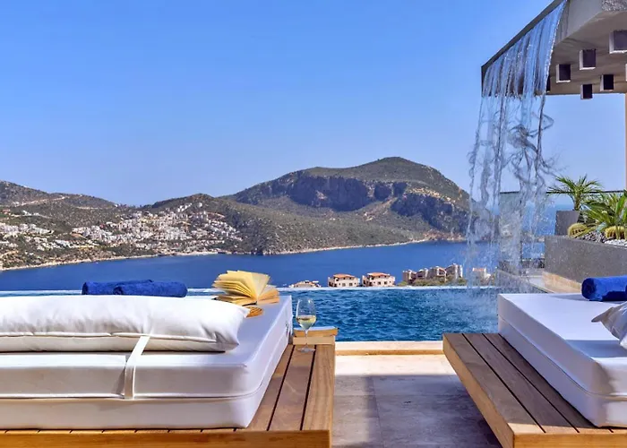 Luxury Private Pool Sauna Pool Table - 15mn Walk To The Town Willa Kalkan